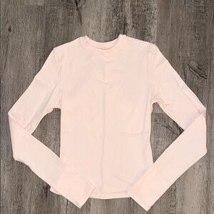 NWT SKIMS Soft Pink Long Sleeve Women's Tee